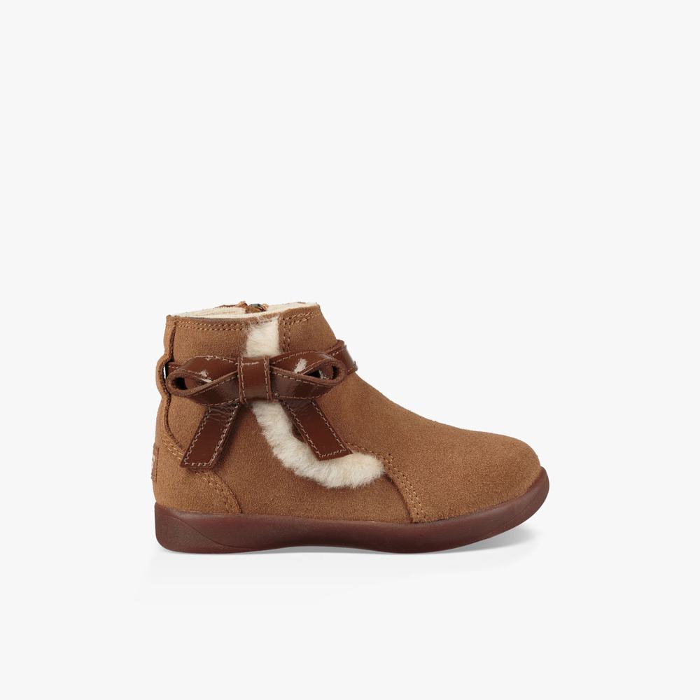 Bottes UGG Libbie Fille Marron Soldes 448PGUKF